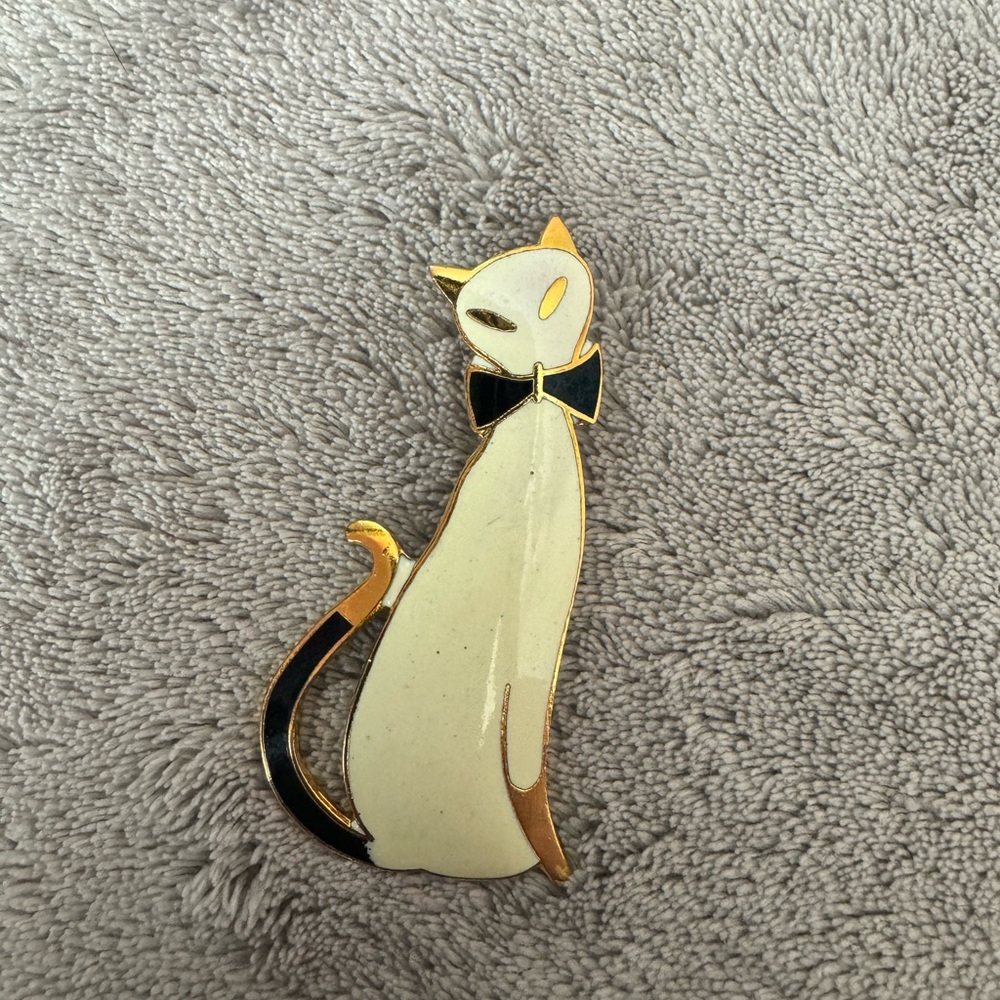 Vintage Cat Brooch